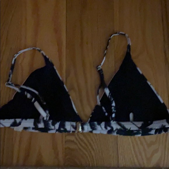 Black and white palm tree bikini top - Picture 2 of 2